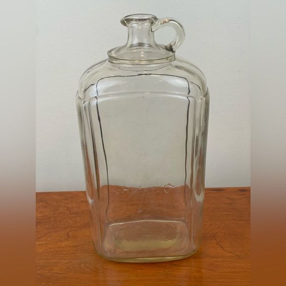 Vintage BRIGHT’S antique bottle with handle || Vintage glass bottle || antique - Picture 3 of 13